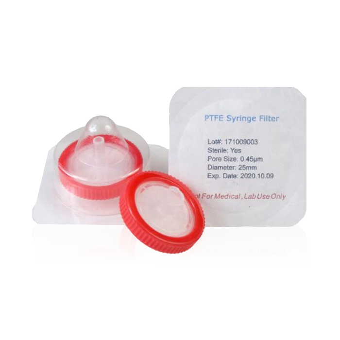 Filtro de jeringa de PTFE estéril